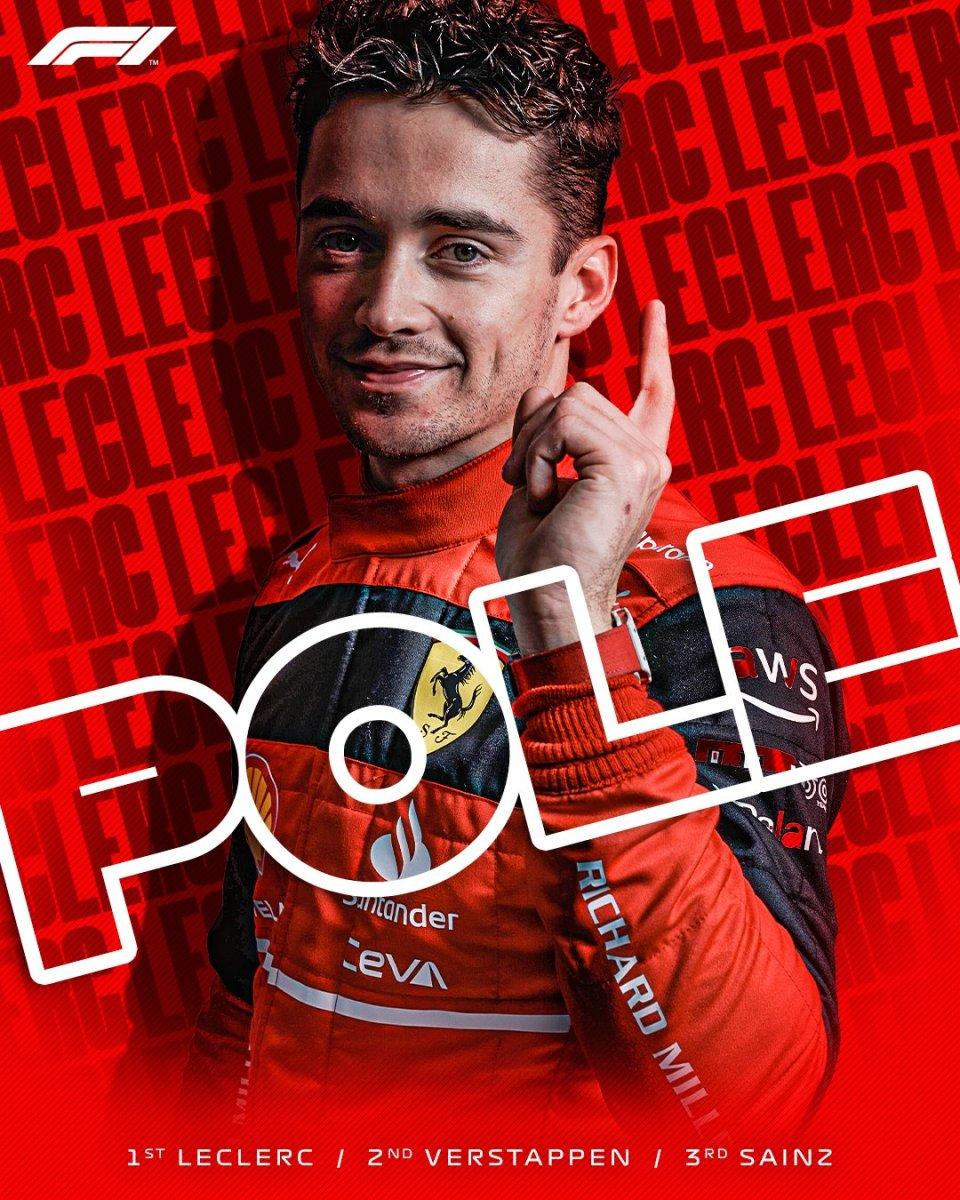 İtalya'da pole pozisyonu Charles Leclerc'in