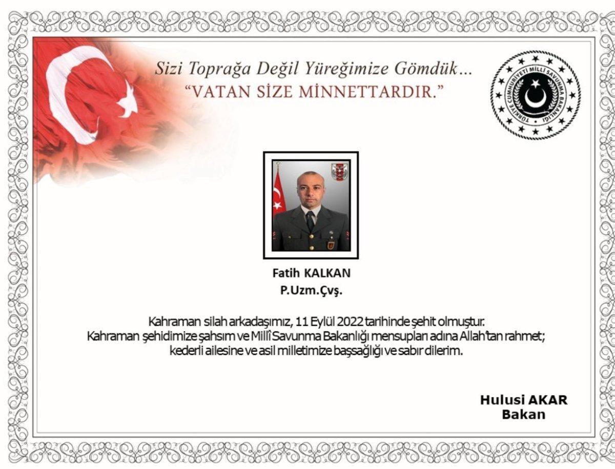 Pençe Kilit bölgesinde 4 askerimiz şehit düştü