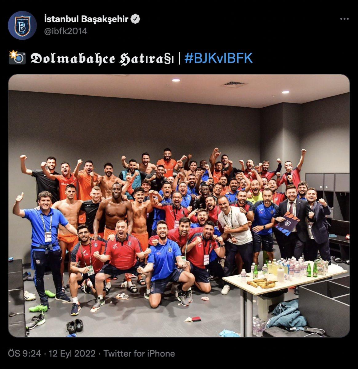 Başakşehir'den paylaşım: Dolmabahçe hatırası