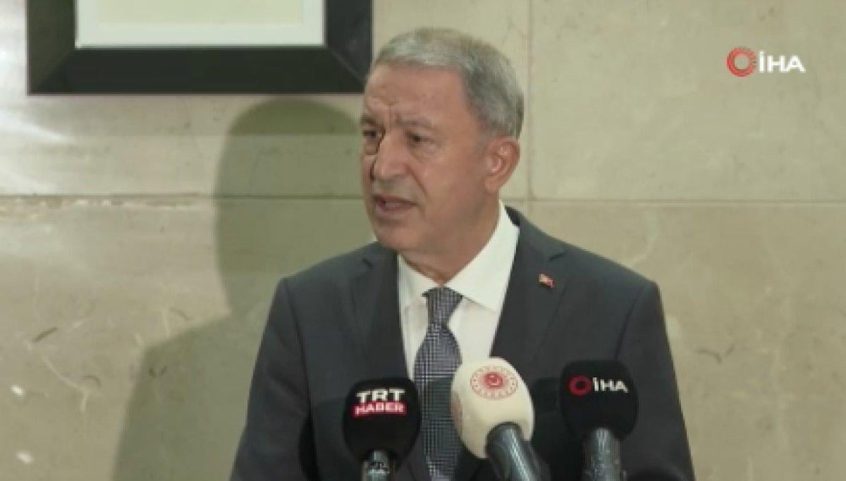 Hulusi Akar'dan Yunanistan'a: Akıllı olun tarihten ders alın