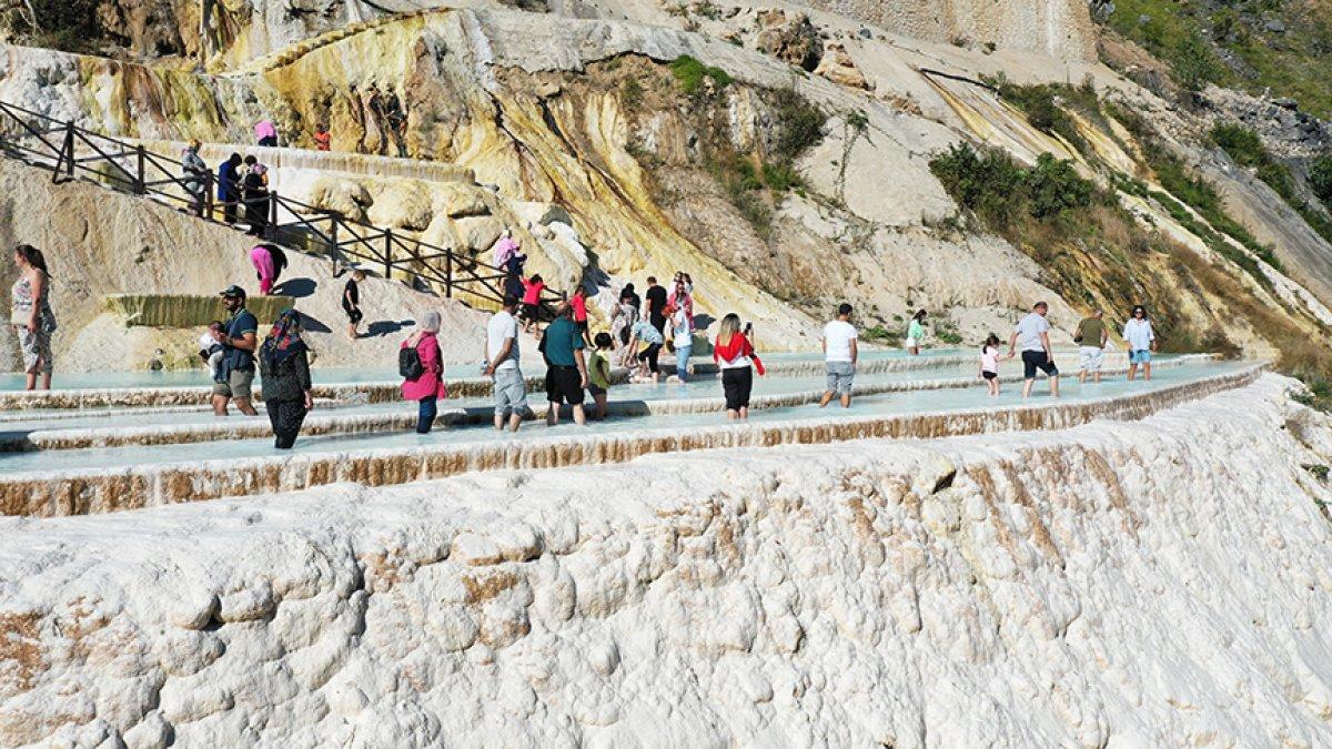 Giresun'da Göksu travertenleri iki ayda 60 bin ziyaretçi çekti