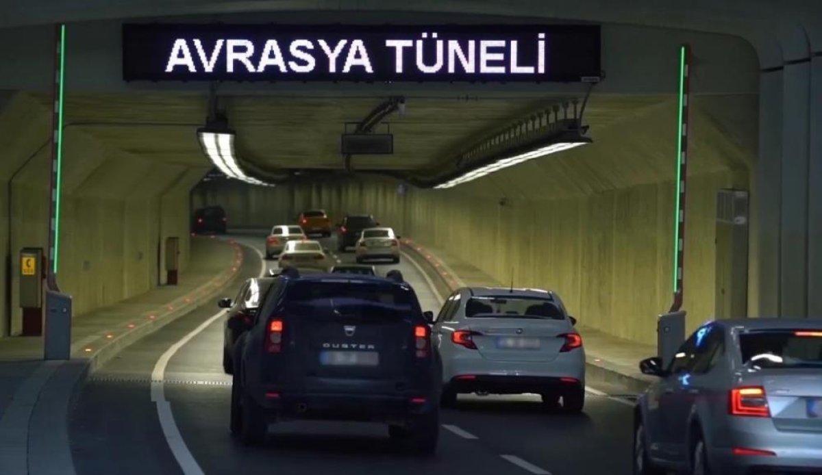 Avrasya Tüneli'nden 1 günde 67 bin araç geçti