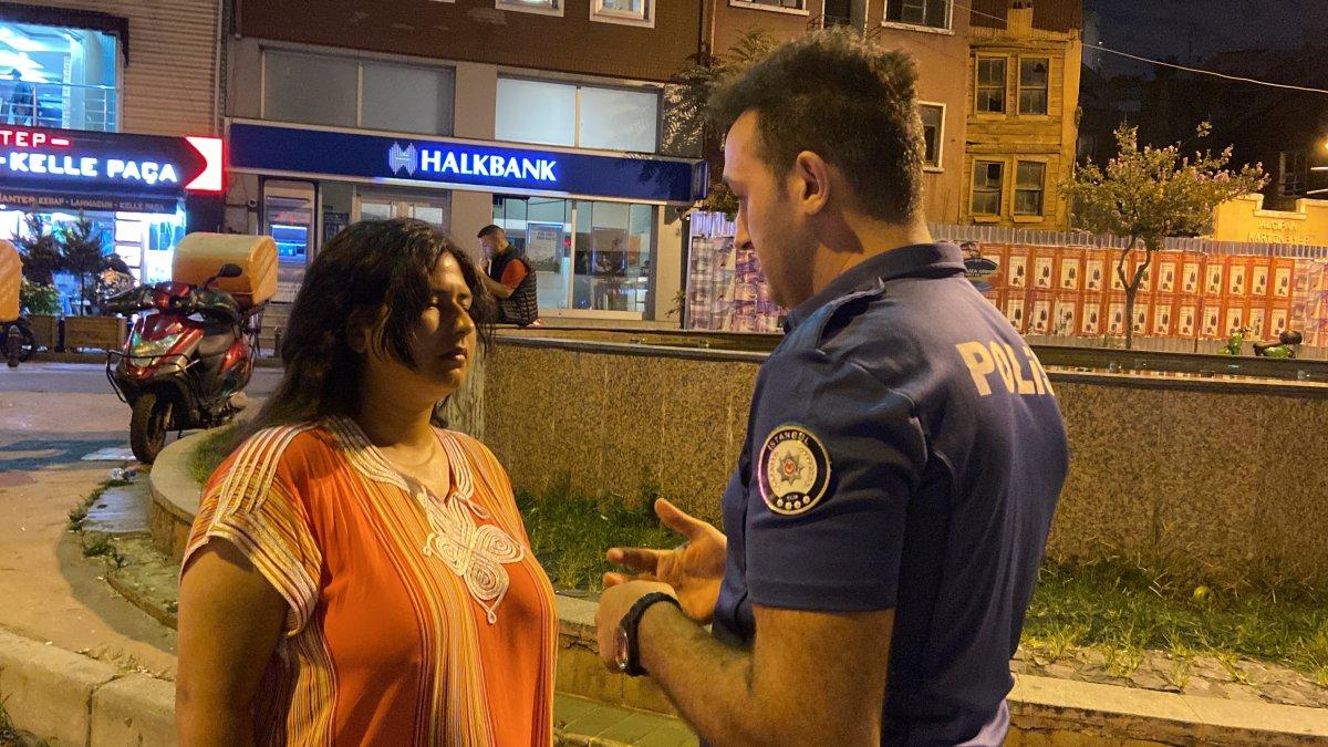 Beyoğlu’nda yabancı uyruklu kadın, saatlerce kaldırımda hareketsiz durdu