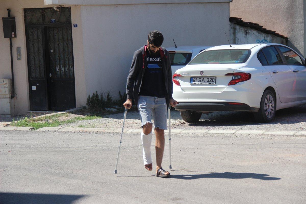 Kocaeli'de akrabalarının darbettiği şahıs şimdi de ayağından vuruldu