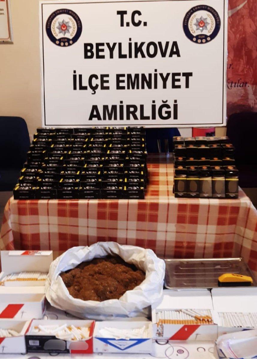 Eskişehir'de tütün kaçakçısına operasyon