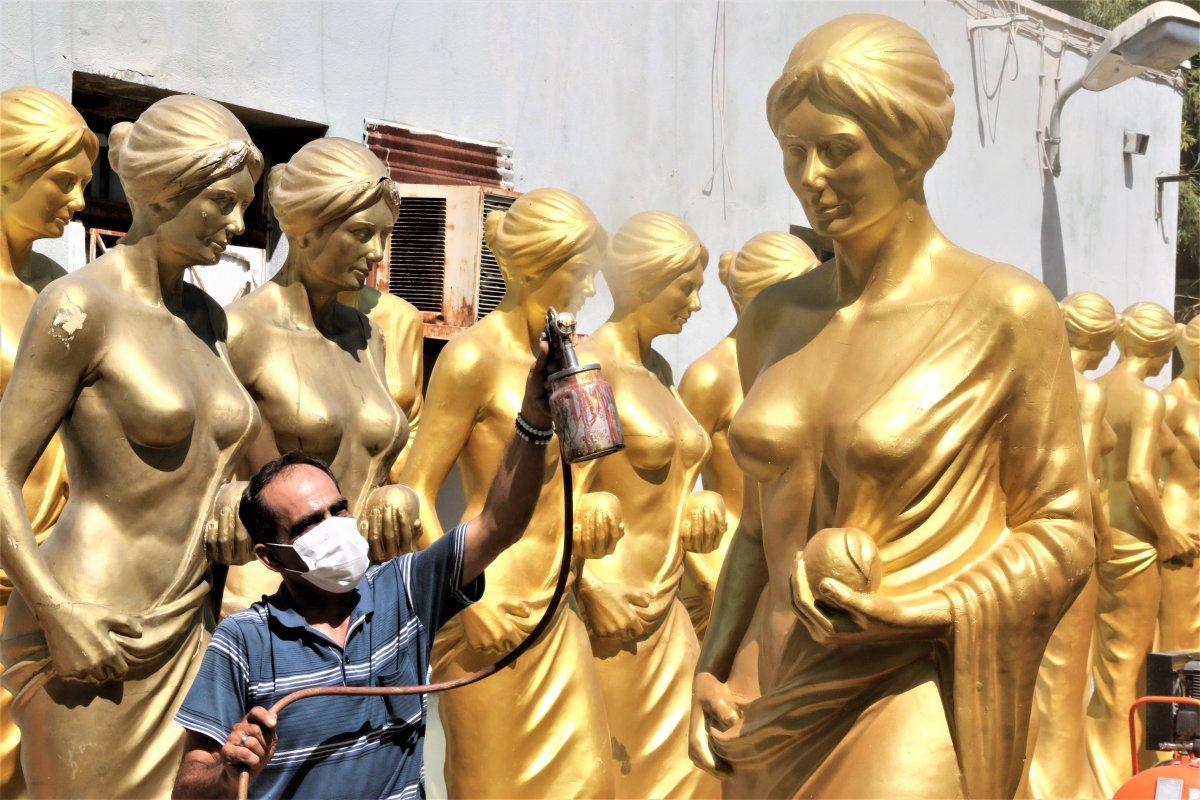 Antalya’da 59 Venüs heykeli dikime hazır