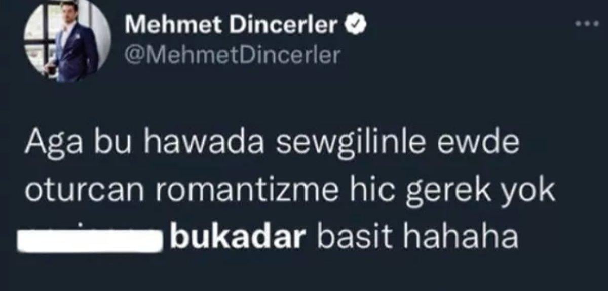 Mehmet Dinçerler'in geçmiş tweet'leri ortaya çıktı