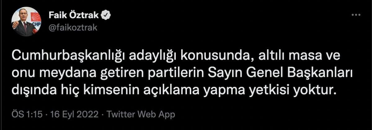 Kemal Kılıçdaroğlu'ndan partisine 'altılı masa' talimatı