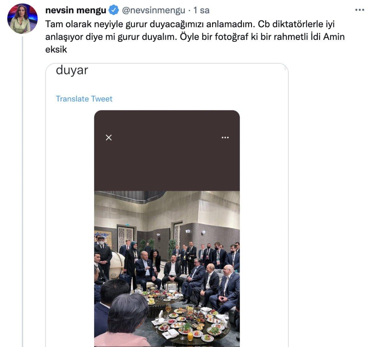 Aslı Aydıntaşbaş ve Nevşin Mengü'den Erdoğan'ın liderlerle fotoğrafına övgü tepkisi