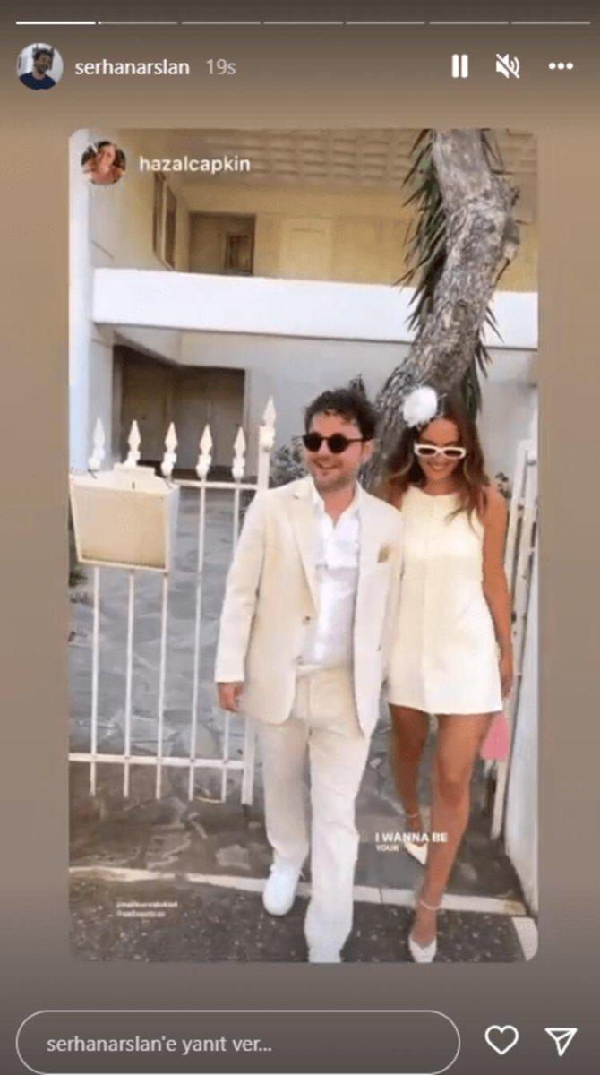 Serhan Arslan ile Nazlı Ceren Köksal evlendi