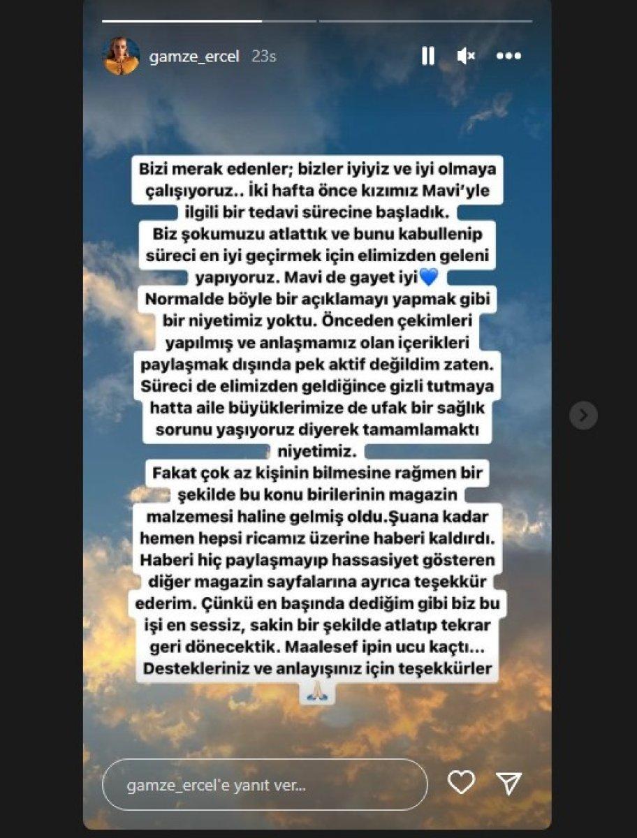 Hande Erçel'in yeğeni Aylin Mavi'den üzen haber: Anneden açıklama geldi