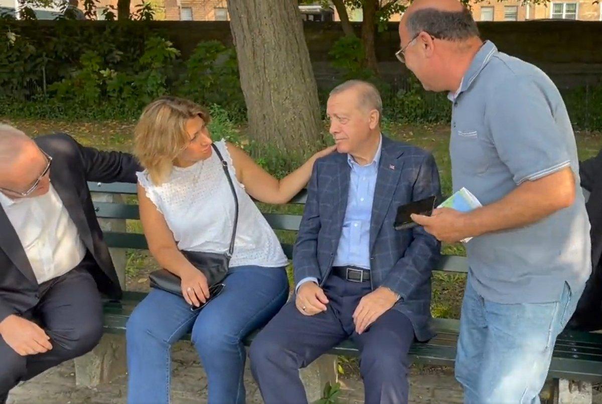 Cumhurbaşkanı Erdoğan New York'ta yürüyüş yaptı