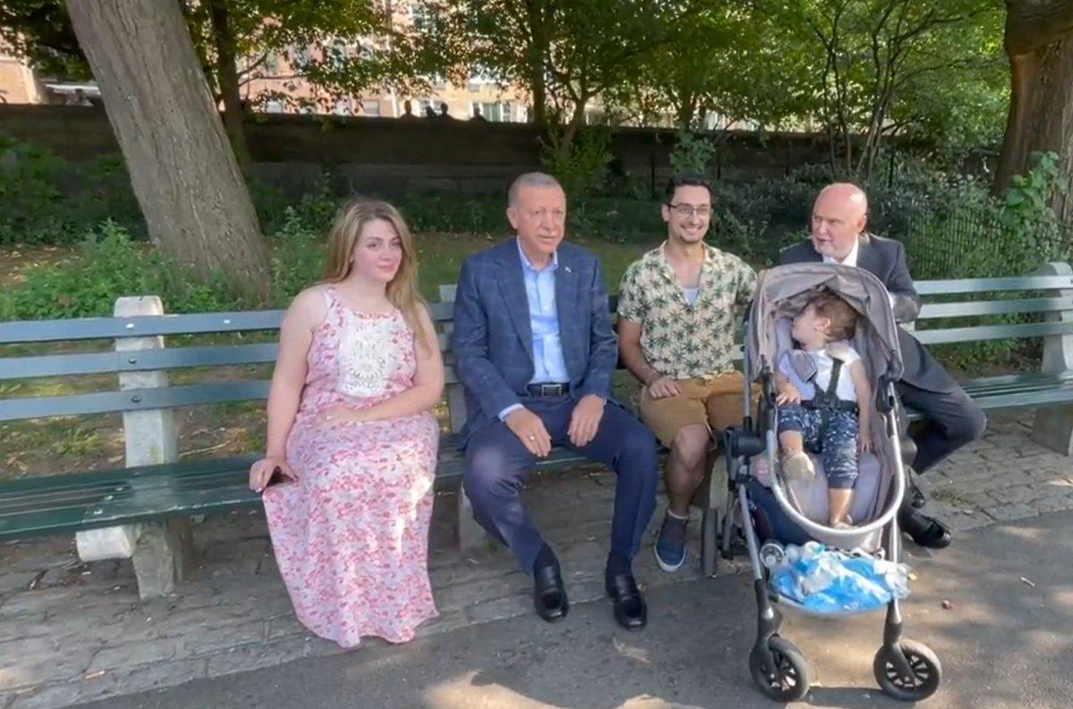 Cumhurbaşkanı Erdoğan New York'ta yürüyüş yaptı