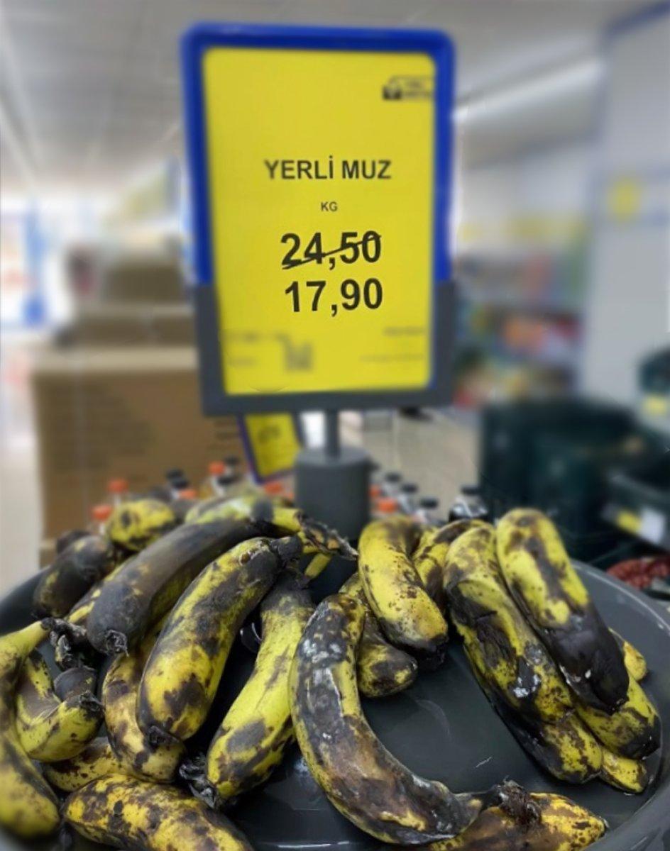 Çürük muzu 'yerli' etiketiyle sattılar