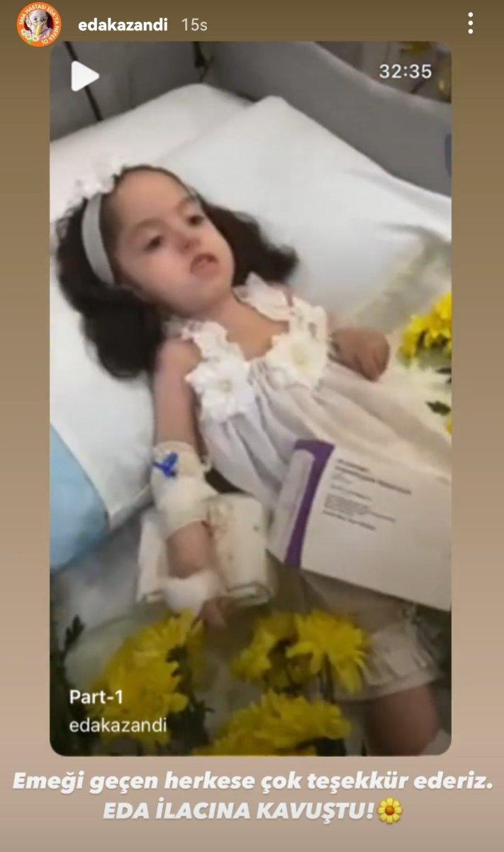 SMA'lı minik Eda'ya, Dubai'de gen tedavisi uygulandı