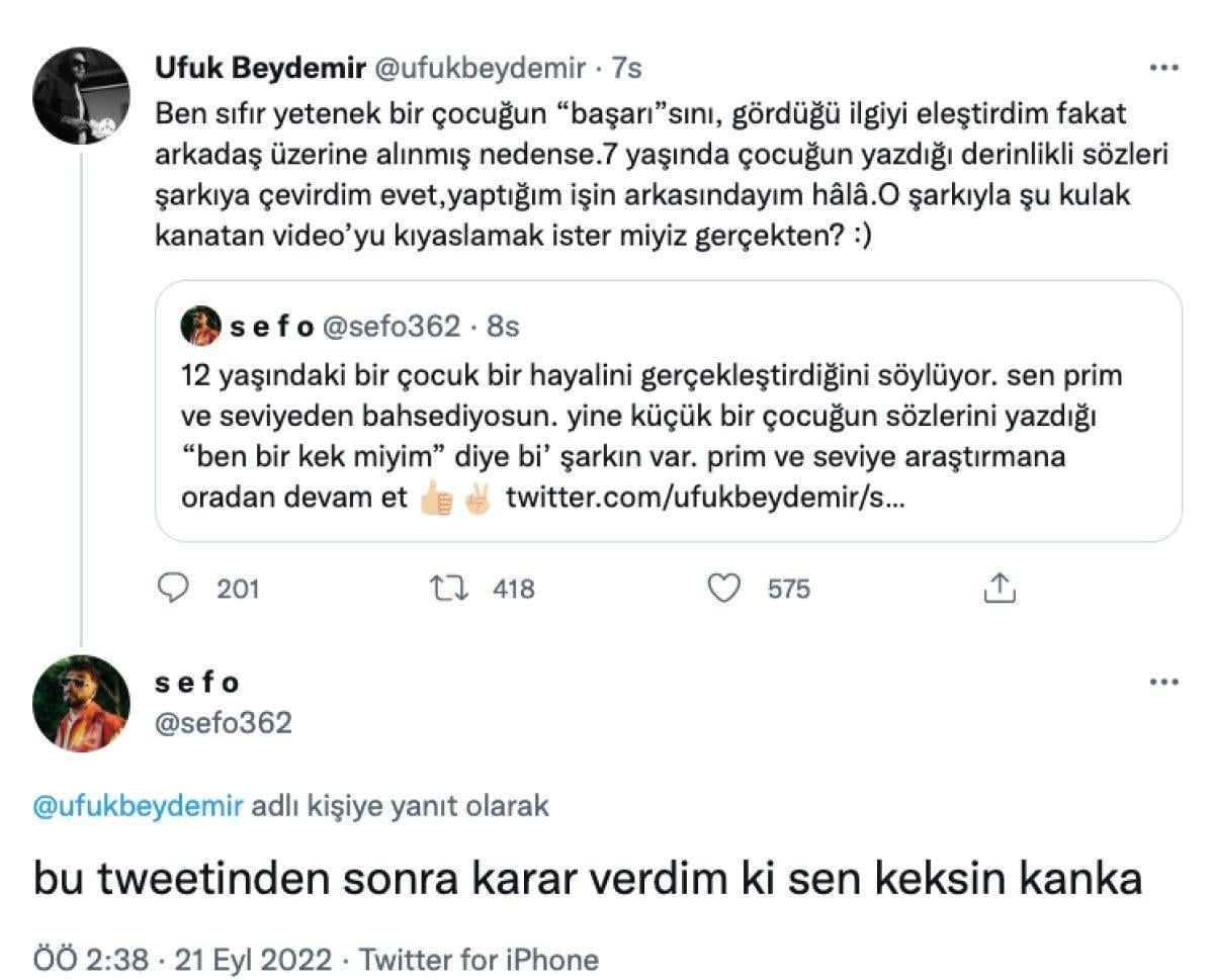 Sefo ile Ufuk Beydemir tartıştı