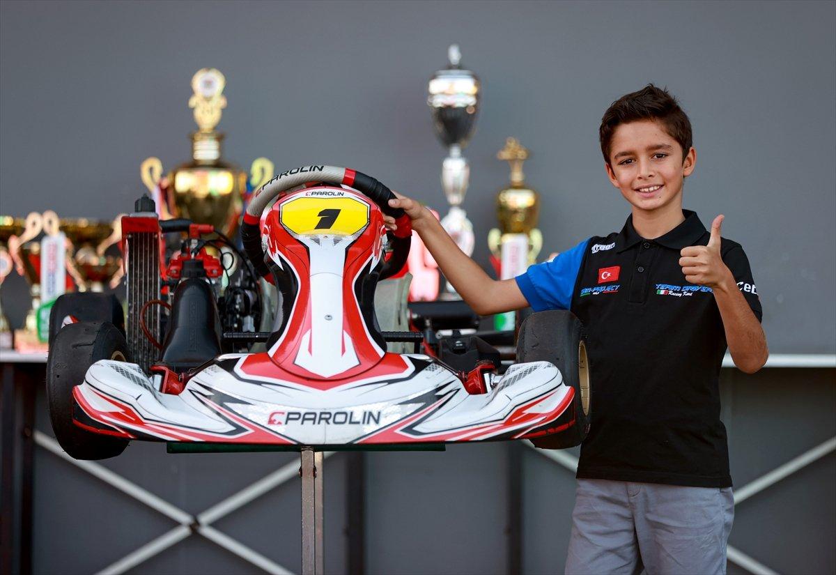 10 yaşında 30 kupa sahibi İskender, Formula 1 hayaliyle yarışıyor