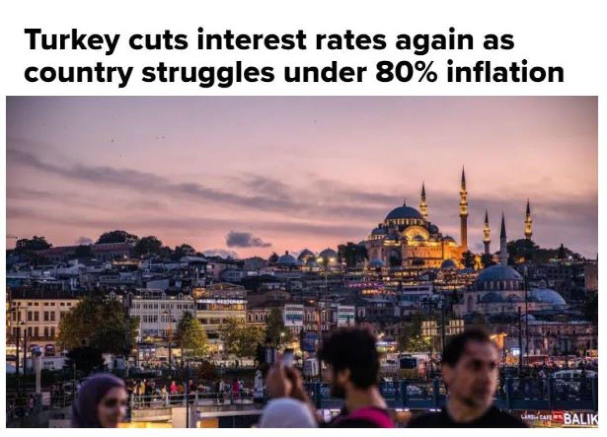 Merkez Bankası'nın faizi yüzde 12'ye indirmesi dünya basınında