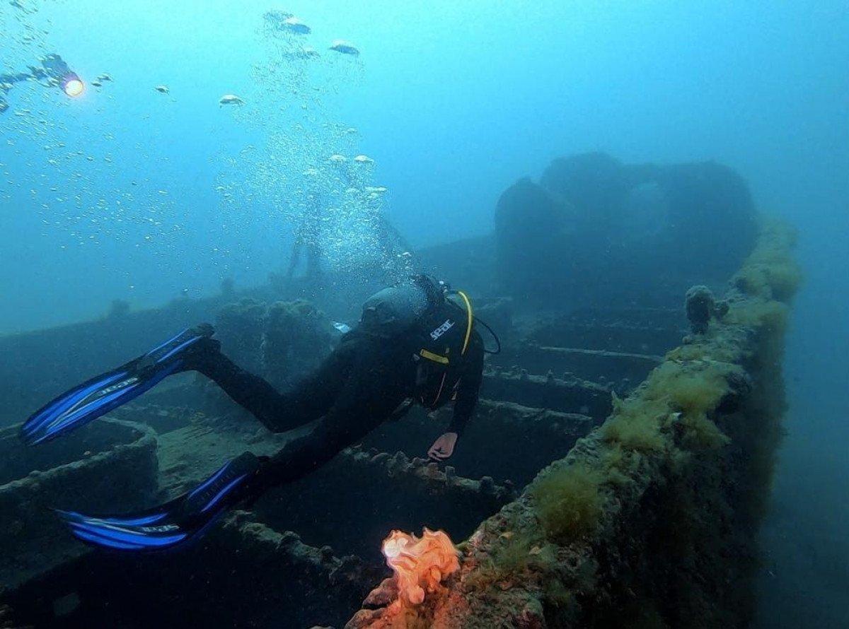 Mehmet Ersoy, Çanakkale Gelibolu Tarihi Sualtı Parkı'nda anı dalışına katıldı