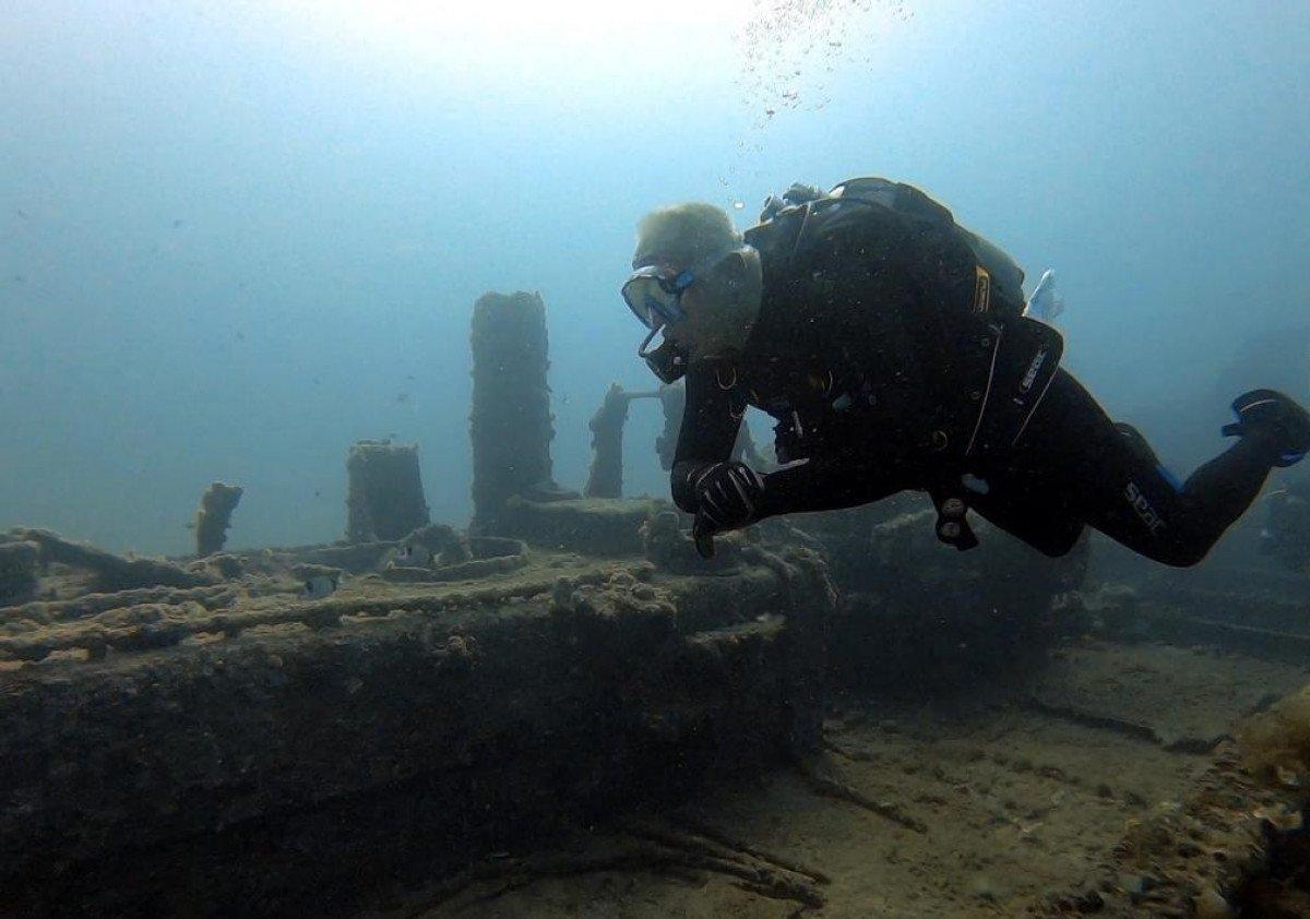 Mehmet Ersoy, Çanakkale Gelibolu Tarihi Sualtı Parkı'nda anı dalışına katıldı