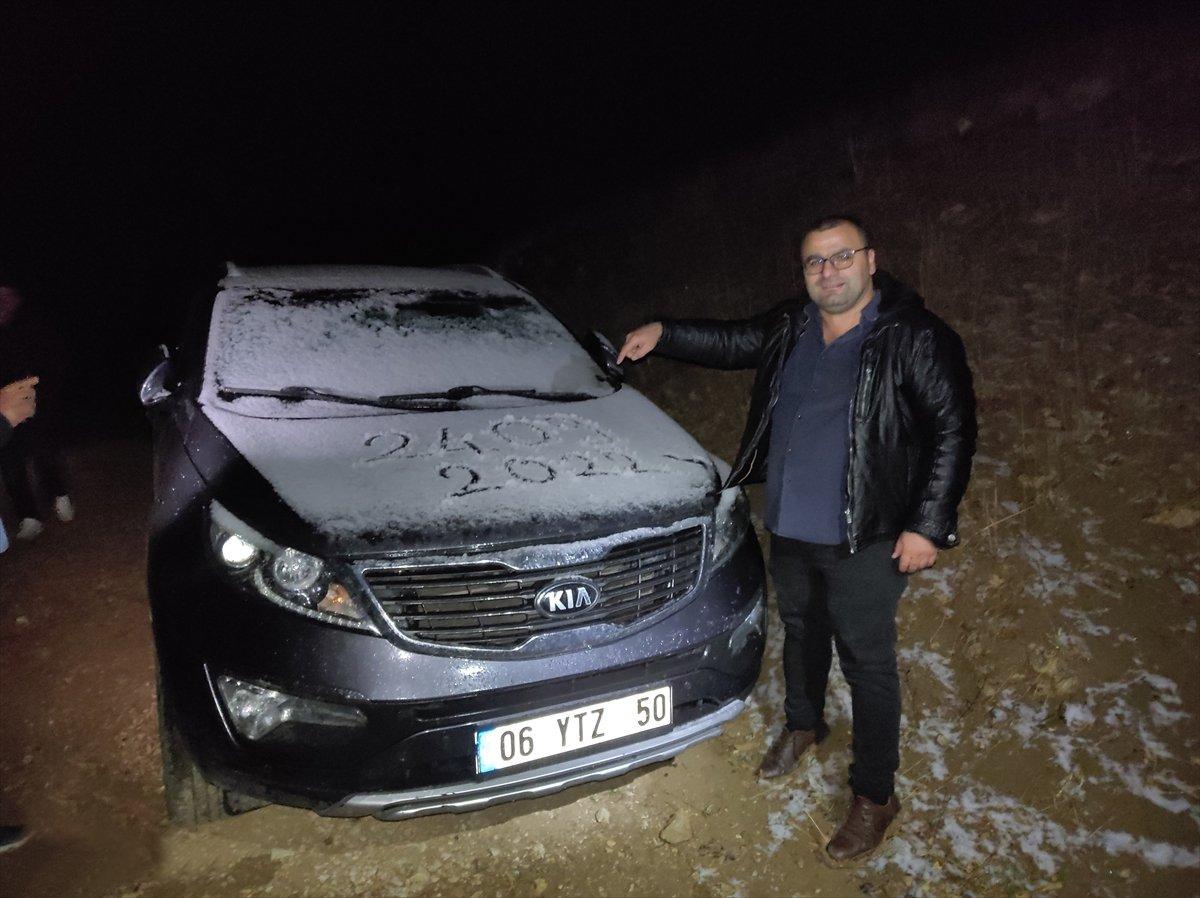 Mevsimin ilk karı yağdı