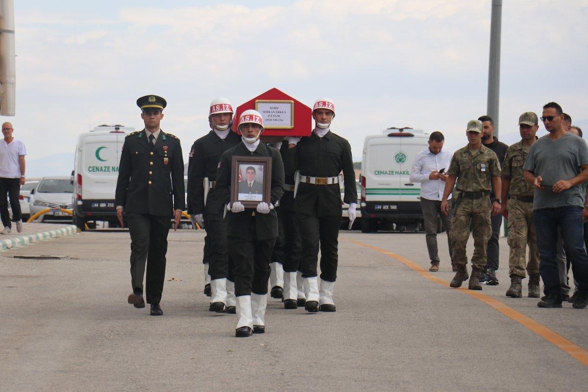 Malatyalı şehit Serkan Erkuş’a son görev