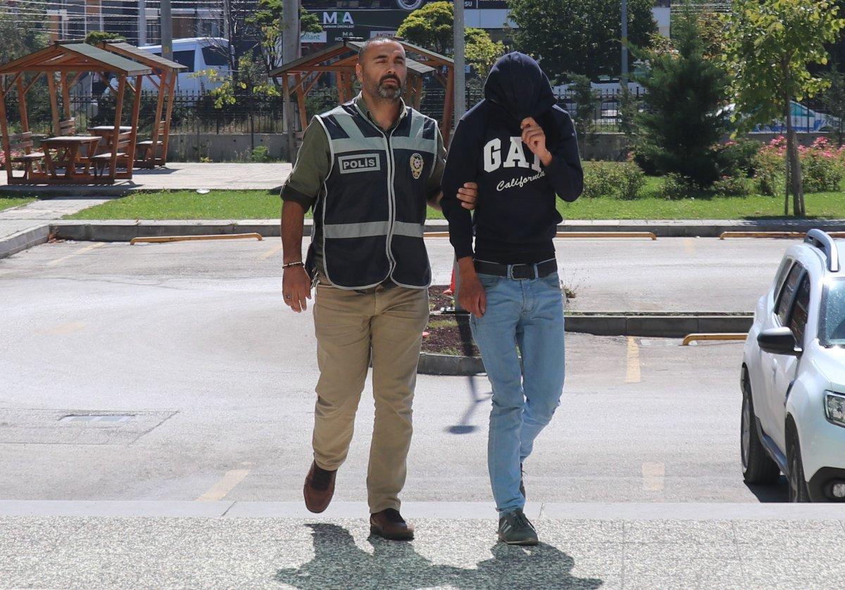 Bolu'da suçüstü yakalanan hırsız adliyeye sevk edildi