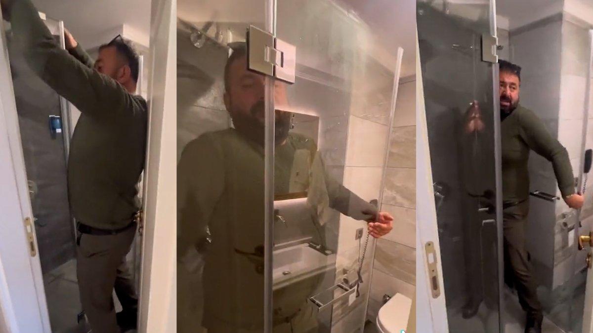 Ordu'da 'mimarlık harikası' banyo: Kapısı yarım açılıyor, zayıf olmayan giremiyor