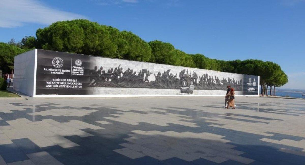 Çanakkale Şehitler Abidesi’nde bulunan rölyef restore ediliyor