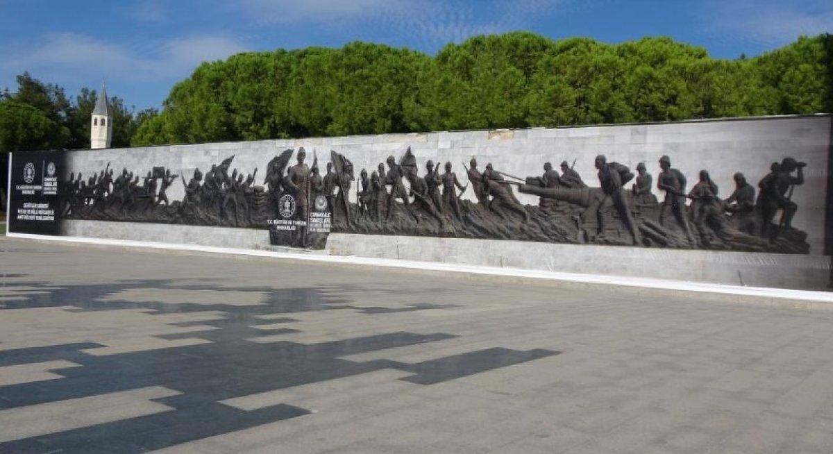 Çanakkale Şehitler Abidesi’nde bulunan rölyef restore ediliyor