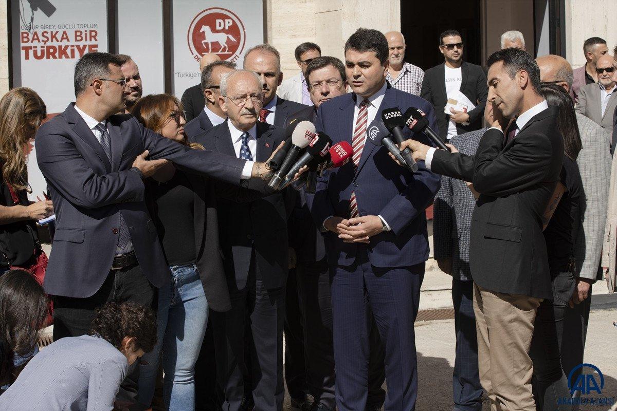 Kemal Kılıçdaroğlu, DP Genel Başkanı Gültekin Uysal ile görüştü