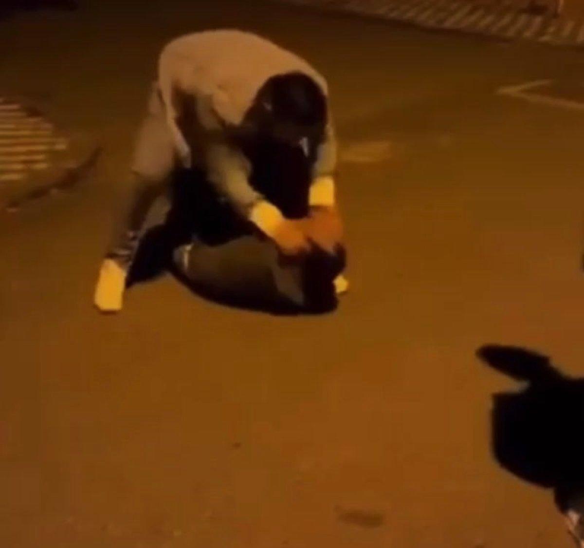 Sakarya’da arkadaşının intikamı için attığı dayağı kayda aldırdı