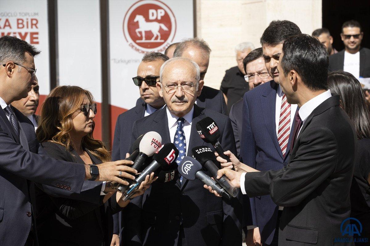 Kemal Kılıçdaroğlu, DP Genel Başkanı Gültekin Uysal ile görüştü