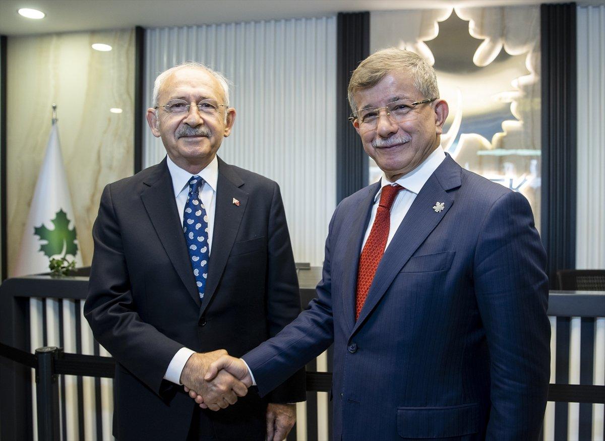 Ahmet Davutoğlu, Kemal Kılıçdaroğlu'nu kabul etti