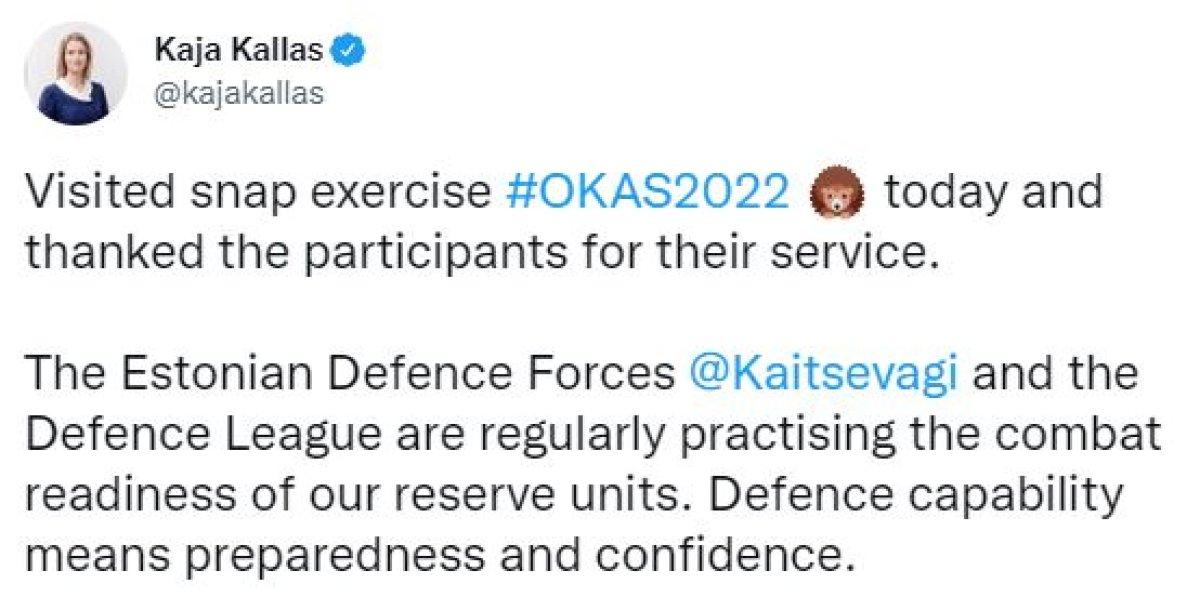 Estonya Başbakanı Kallas, tanksavar füzesi Javelin'i inceledi