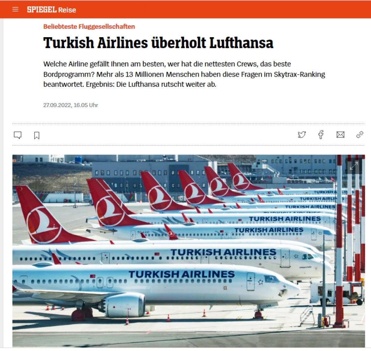 THY'nin başarısı Alman medyasında