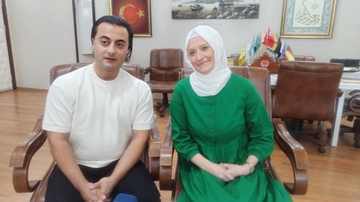 Malatya'daki Letonyalı genç kadın Müslüman oldu