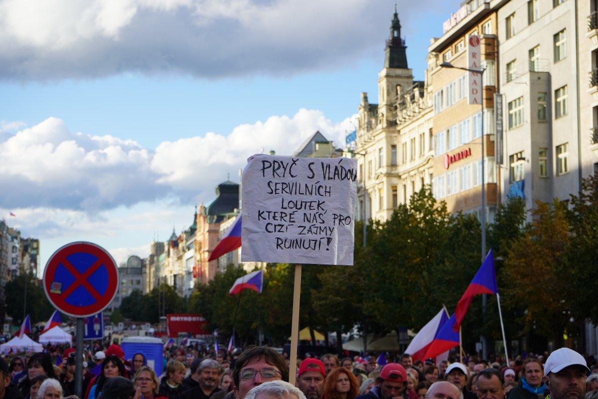 Çekya’da hükümet karşıtı protesto