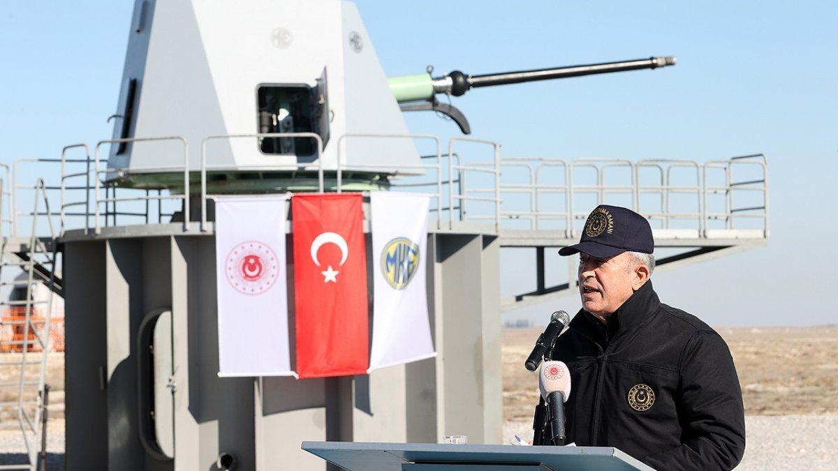 MSB'den dakikada 80 atış yapan Milli Deniz Topu paylaşımı