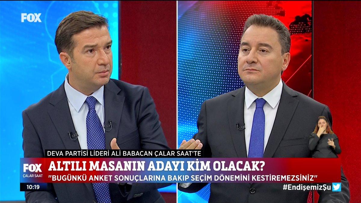 Ali Babacan: Cumhurbaşkanı adayı için sokağın sesini dinlemek lazım