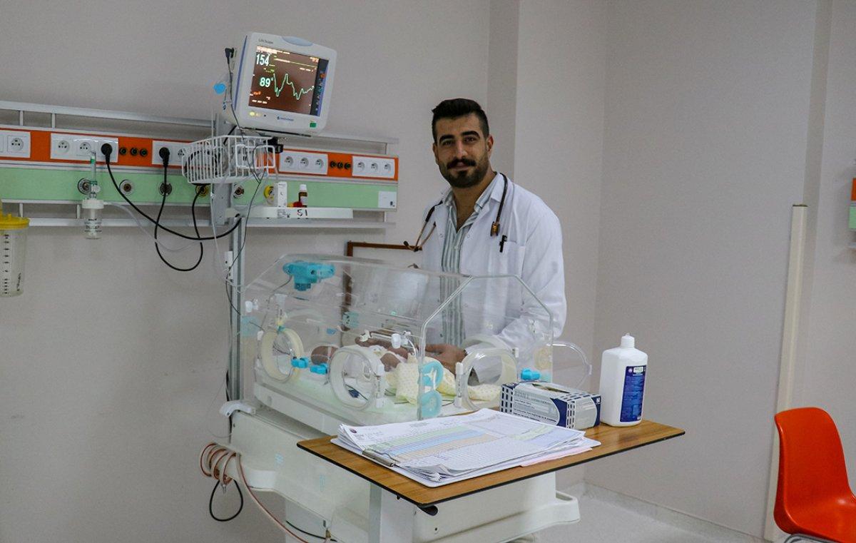 Van'da prematüre doğduğu hastanenin aynı servisinde doktor oldu