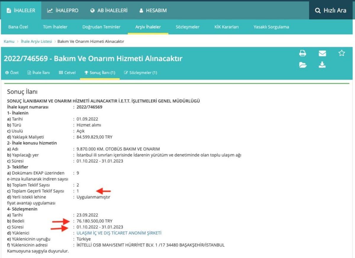 İBB yönetimi, İETT bakım onarım ihalesini yine CHP'li vekilin şirketine verdi