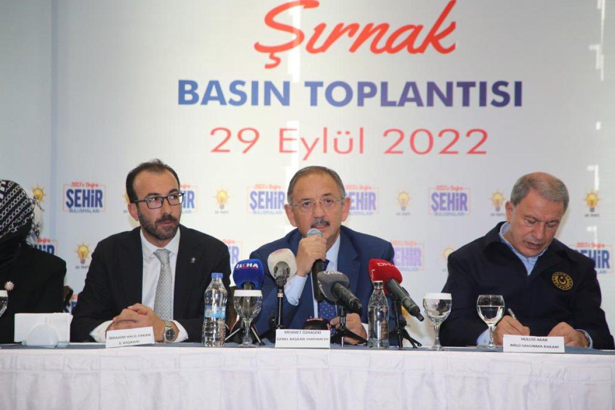 Mehmet Özhaseki: Bizim işimiz yapmak. Bazılarının işi yıkmak