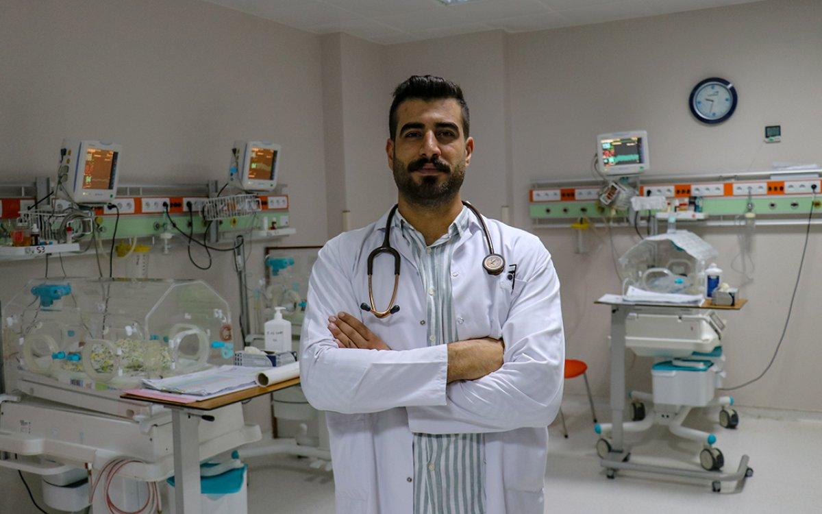 Van'da prematüre doğduğu hastanenin aynı servisinde doktor oldu