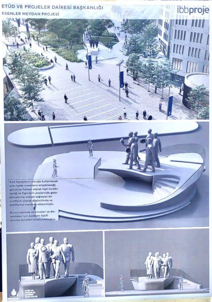 Ekrem İmamoğlu Esenler'de heykel çalışması başlattı