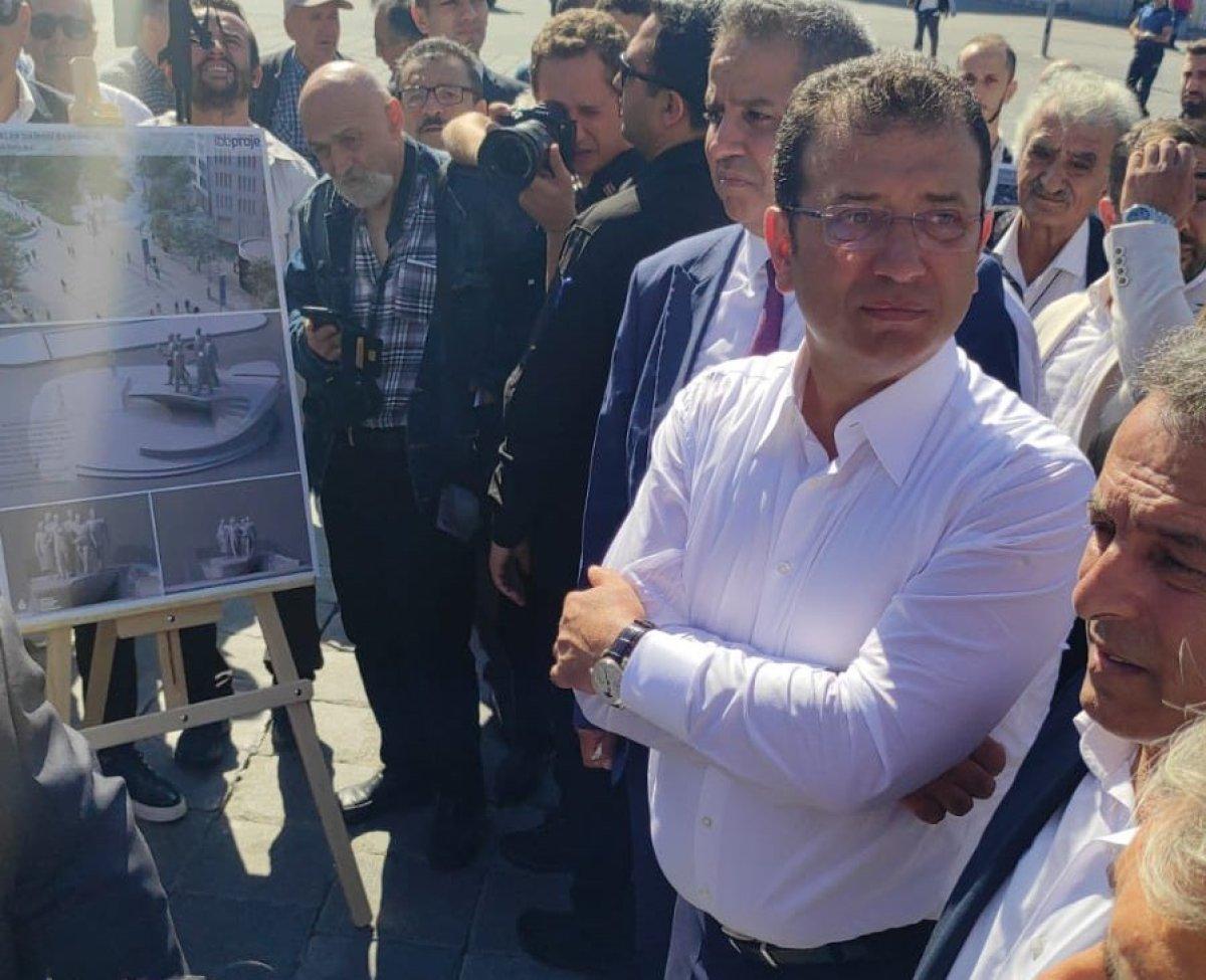 Ekrem İmamoğlu Esenler'de heykel çalışması başlattı