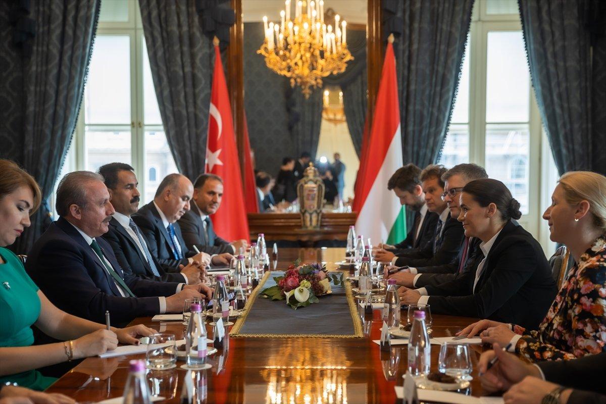 Mustafa Şentop, Macaristan Cumhurbaşkanı Novak ile görüştü