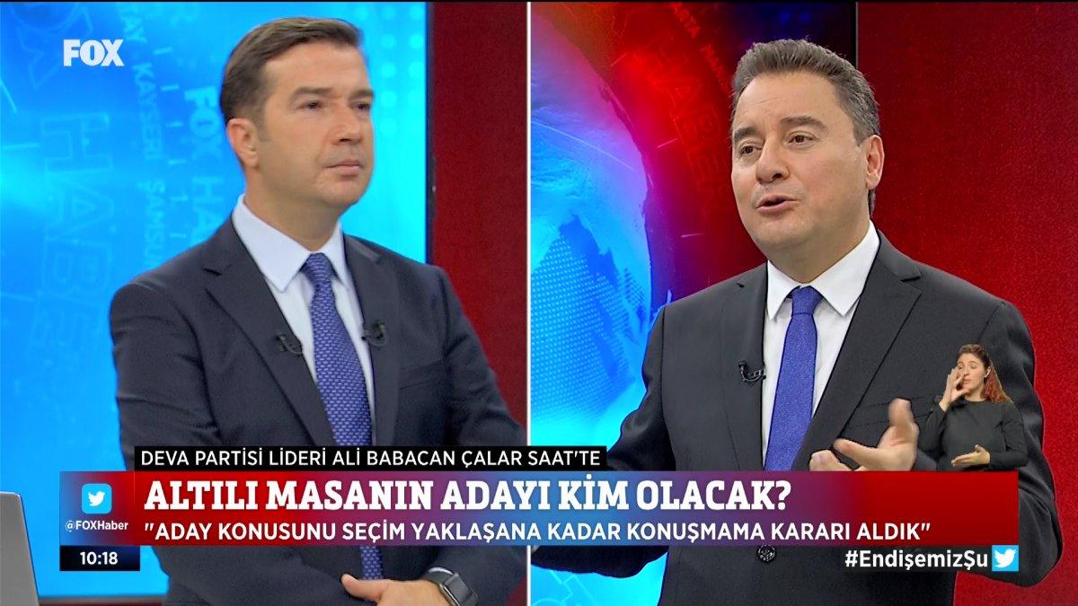 Ali Babacan: Cumhurbaşkanı adayı için sokağın sesini dinlemek lazım
