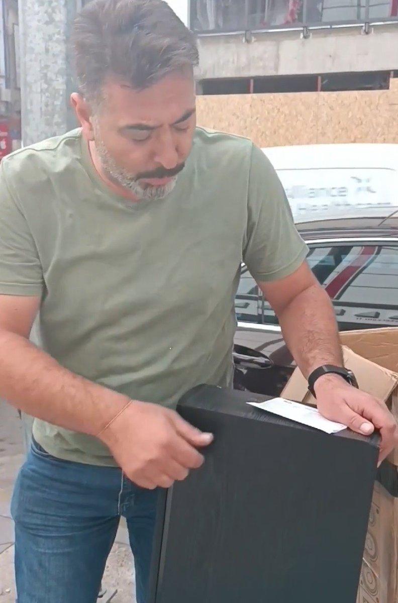 Kırıkkale'de tamir edilmeden gelen ürünü parçaladı