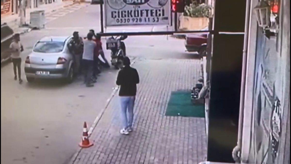 Kocaeli'deki sinyal verme kavgası kamerada